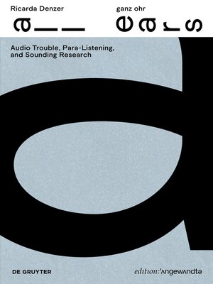 cover image of Ricarda Denzer – ganz ohr / all ears